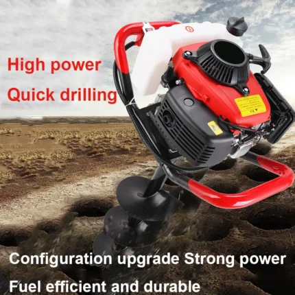Power Ground Drilling And Drilling Machine High Power Tree Planting Digger Gasoline Rig Two/Four Stroke Drilling Pile Driver